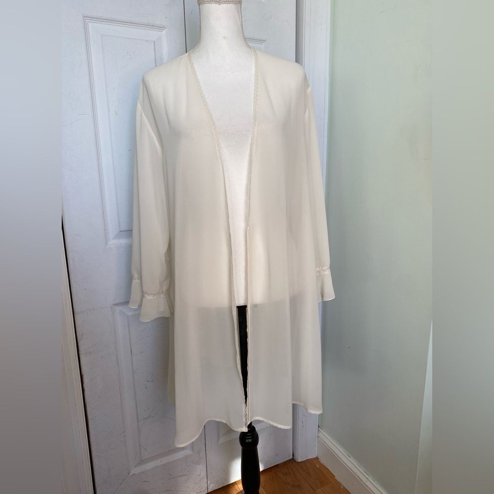 1980/90s Oscar De la Renta Cream White Robe